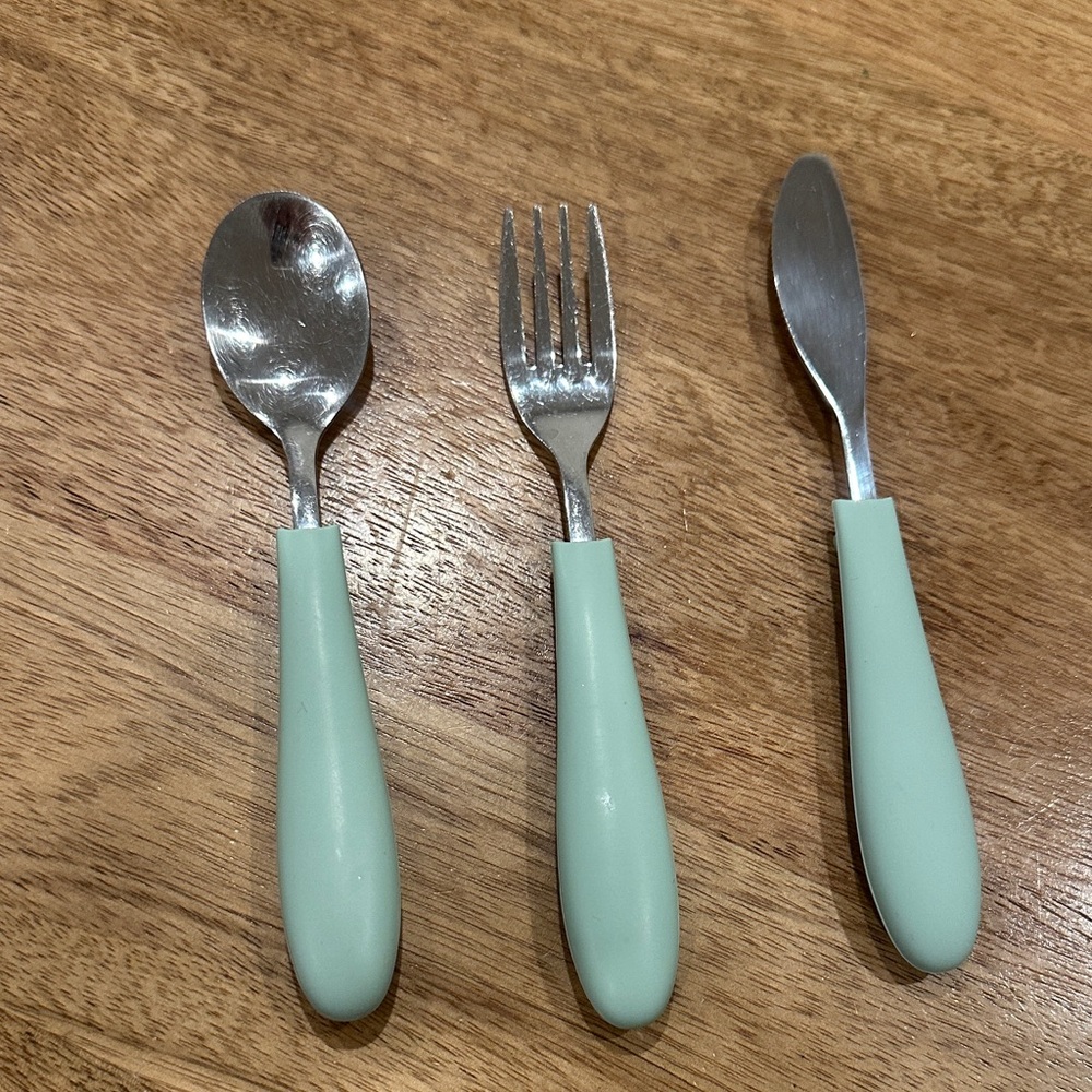 Elk and Friends Mint Green Cutlery Set